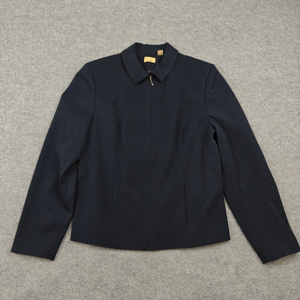 Caslon Blazer Womens 8 Blue Lined Tailored Stretch Jacket Workwear Notch Lapel